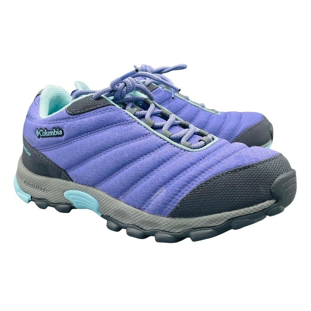 Columbia Techlite Waterproof Sneakers Shoe Lace Up Purple Size 5 Women Athletic